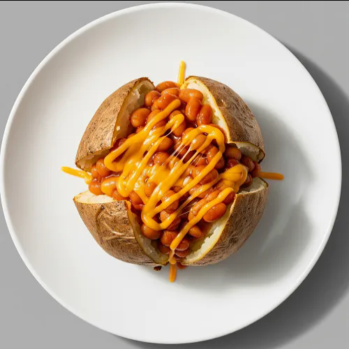 Baked Potato With Beans 