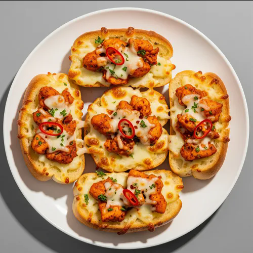 Garlic Bread, Chicken Peri Peri 